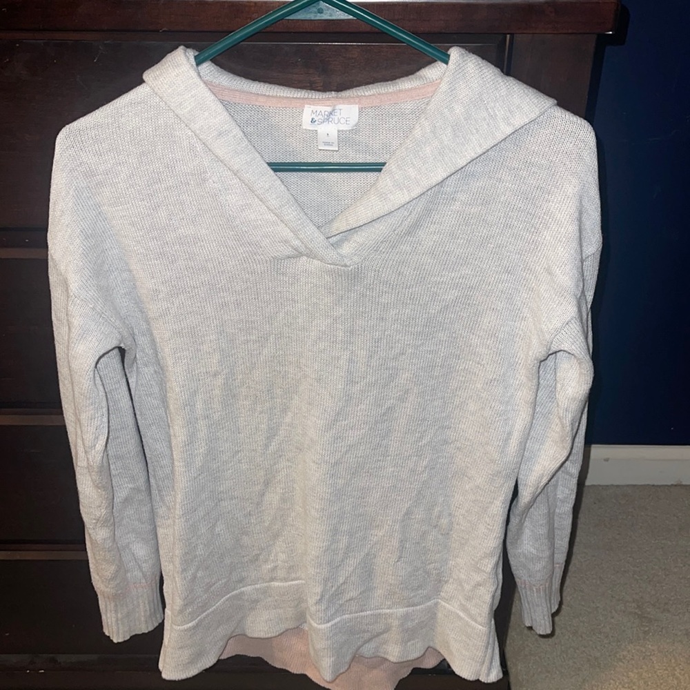 Market & Spruce sweater with hood.  Size small.